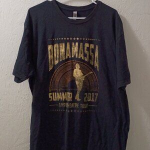 Joe Bonamassa “Summer 2017 Amphitheatre Tour” Concert T-Shirt Size XXL